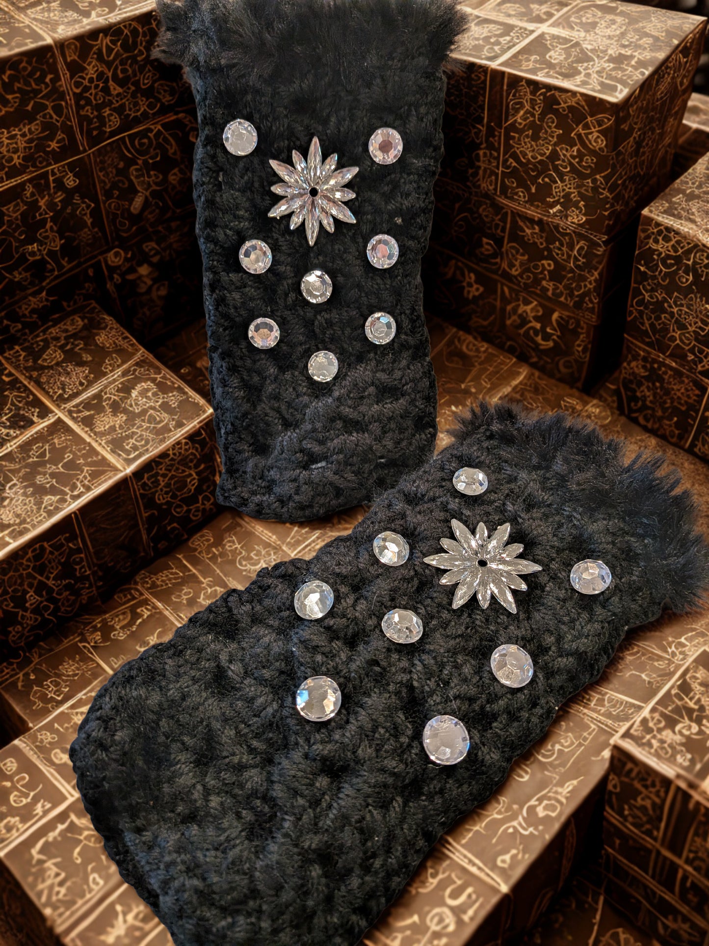 Glam Fingerless Gloves