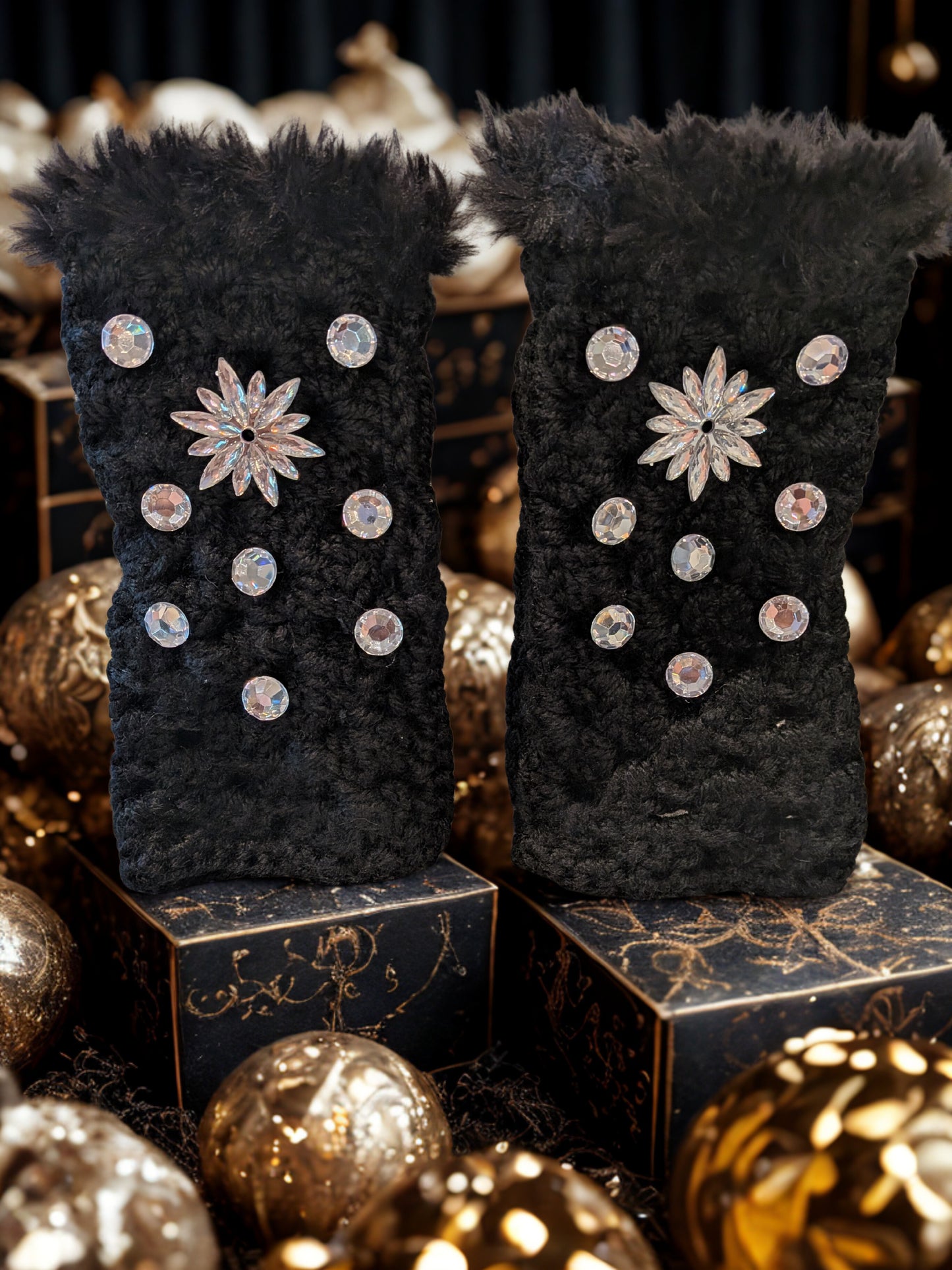 Glam Fingerless Gloves