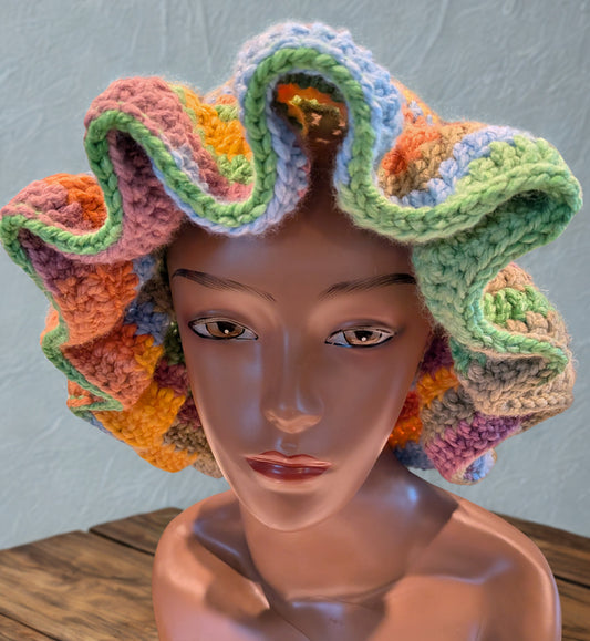 Wavy Brim Bucket Hat